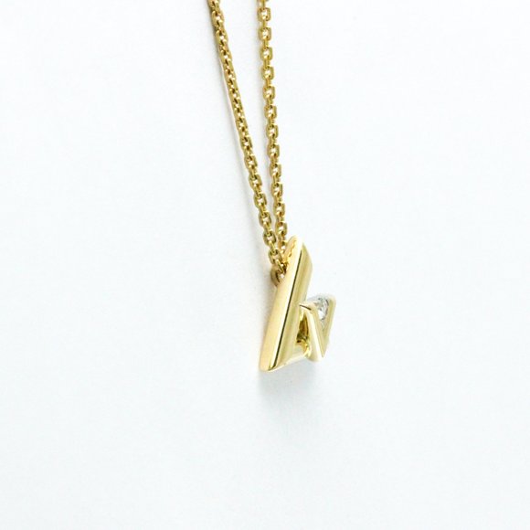 LOUIS VUITTON 18k Yellow Gold Diamond Necklace - Picture 3 of 9